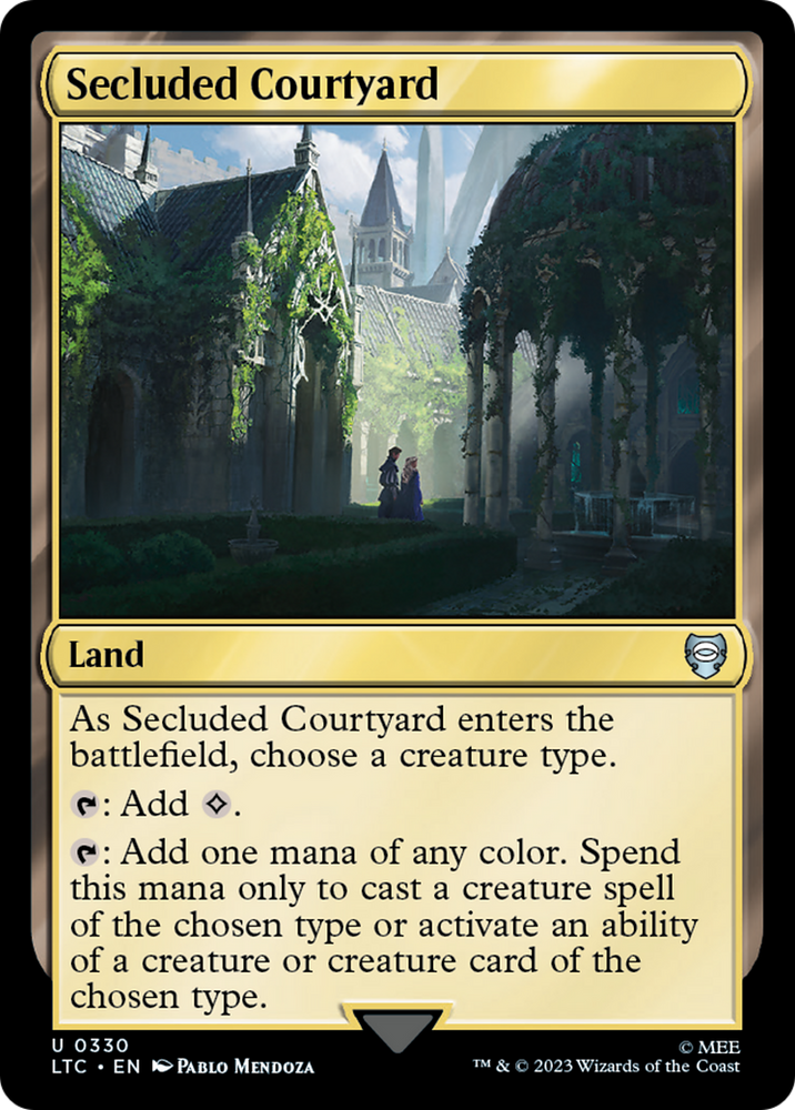 Secluded Courtyard [The Lord of the Rings: Tales of Middle-Earth Commander] Magic: The Gathering
