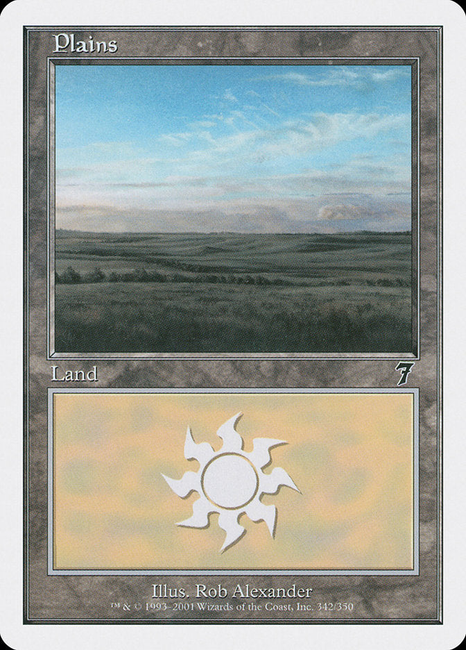 Plains (342) [Seventh Edition] Magic: The Gathering