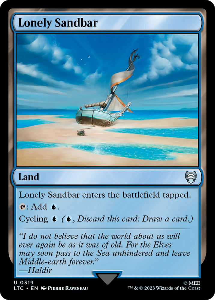 Lonely Sandbar [The Lord of the Rings: Tales of Middle-Earth Commander] Magic: The Gathering