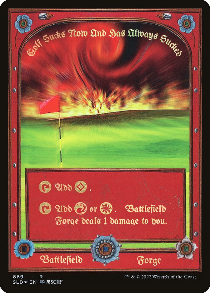 Plains // Battlefield Forge [Secret Lair Drop Promos] Magic: The Gathering