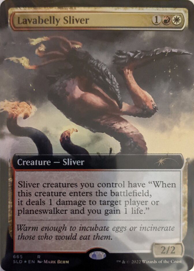 Lavabelly Sliver (Extended Art) [Secret Lair Drop Promos] Magic: The Gathering