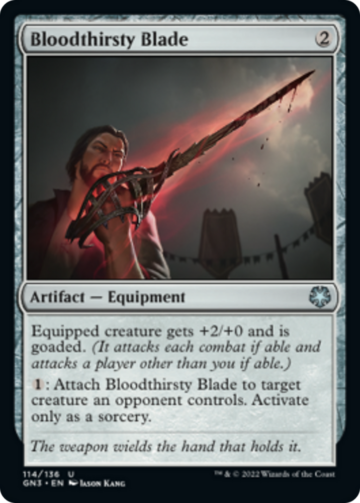 Bloodthirsty Blade [Game Night: Free-for-All] Magic: The Gathering