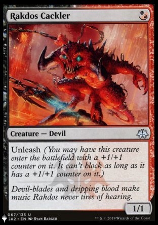 Rakdos Cackler [The List] Magic: The Gathering