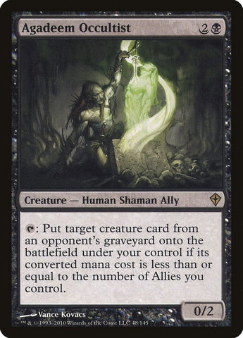 Agadeem Occultist [Worldwake] Magic: The Gathering