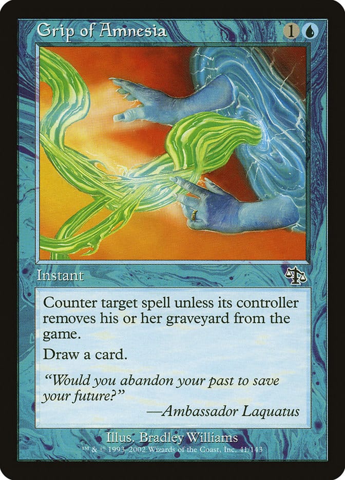 Grip of Amnesia [Judgment] Magic: The Gathering