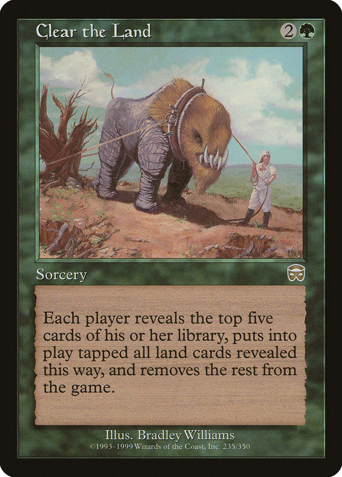 Clear the Land [Mercadian Masques] Magic: The Gathering
