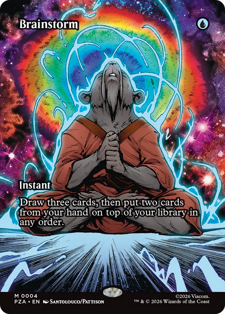 Brainstorm (Borderless) [Teenage Mutant Ninja Turtles Eternal-Legal] Magic: The Gathering