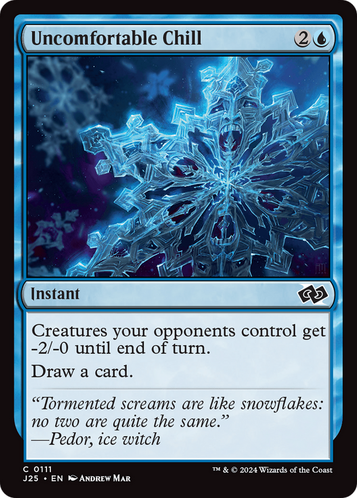 Uncomfortable Chill [Foundations Jumpstart] Magic: The Gathering
