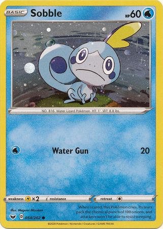 Sobble (054/202) (Cosmos Holo) [Sword & Shield: Base Set] Pokémon