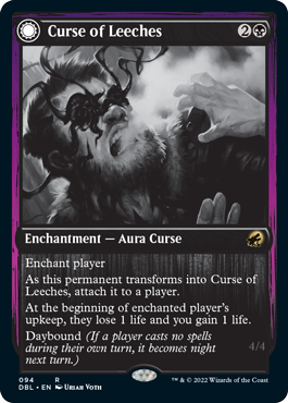 Curse of Leeches // Leeching Lurker [Innistrad: Double Feature] Magic: The Gathering