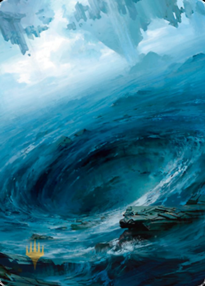 Island 3 Art Card (Gold-Stamped Signature) [Zendikar Rising Art Series] Magic: The Gathering
