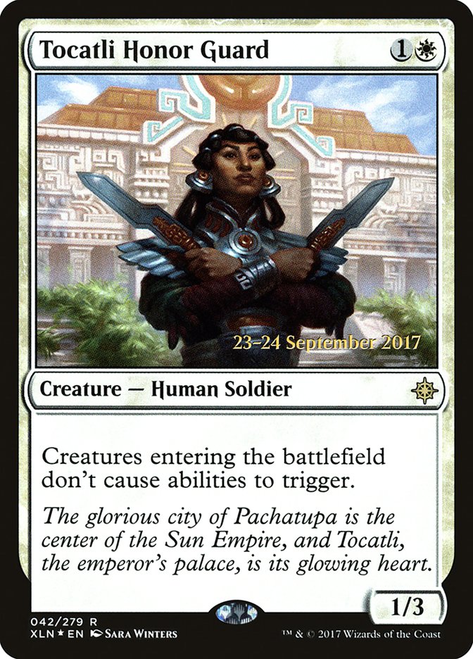 Tocatli Honor Guard [Ixalan Prerelease Promos] Magic: The Gathering