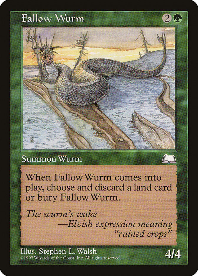 Fallow Wurm [Weatherlight] Magic: The Gathering