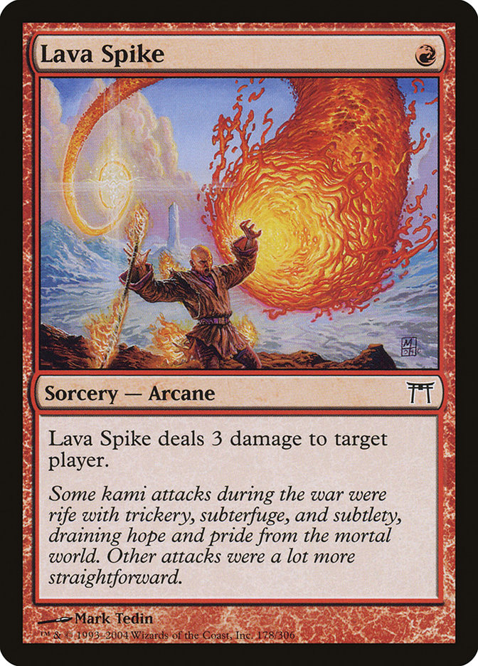 Lava Spike [Champions of Kamigawa] Magic: The Gathering