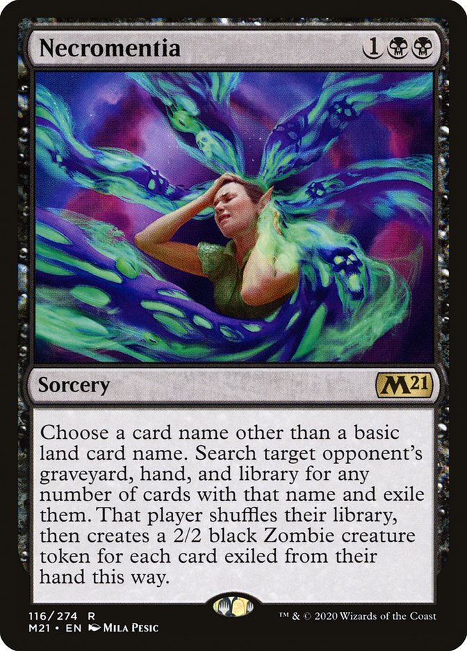 Necromentia [Core Set 2021] Magic: The Gathering