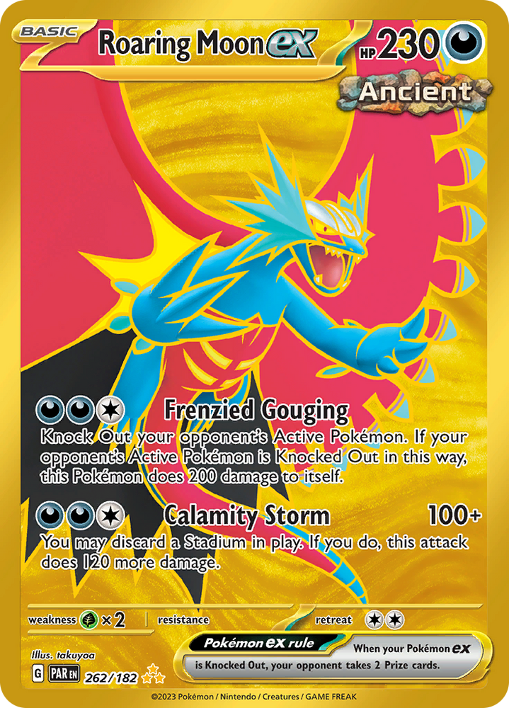 Roaring Moon ex (262/182) [Scarlet & Violet: Paradox Rift] Pokémon