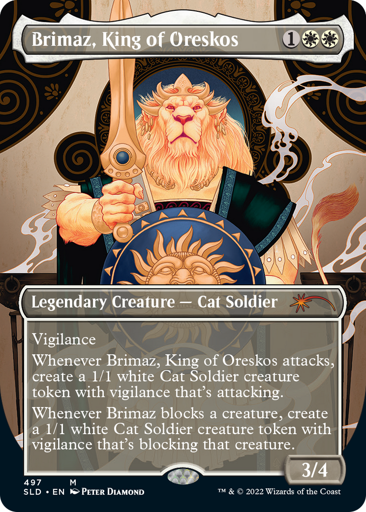Brimaz, King of Oreskos (Borderless) [Secret Lair Drop Series] Magic: The Gathering