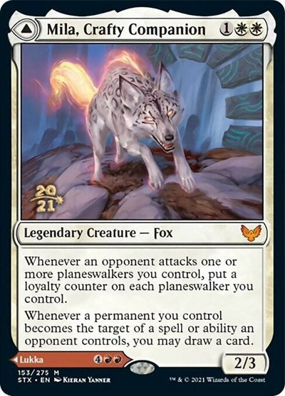 Mila, Crafty Companion // Lukka, Wayward Bonder [Strixhaven: School of Mages Prerelease Promos] Magic: The Gathering