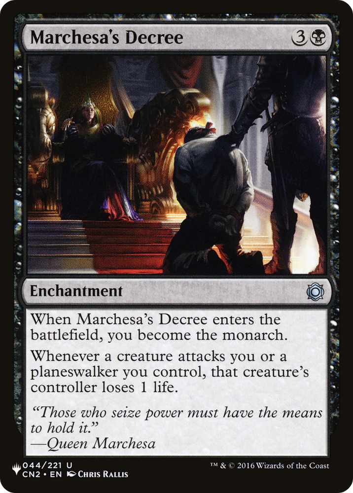 Marchesa's Decree [The List] Magic: The Gathering
