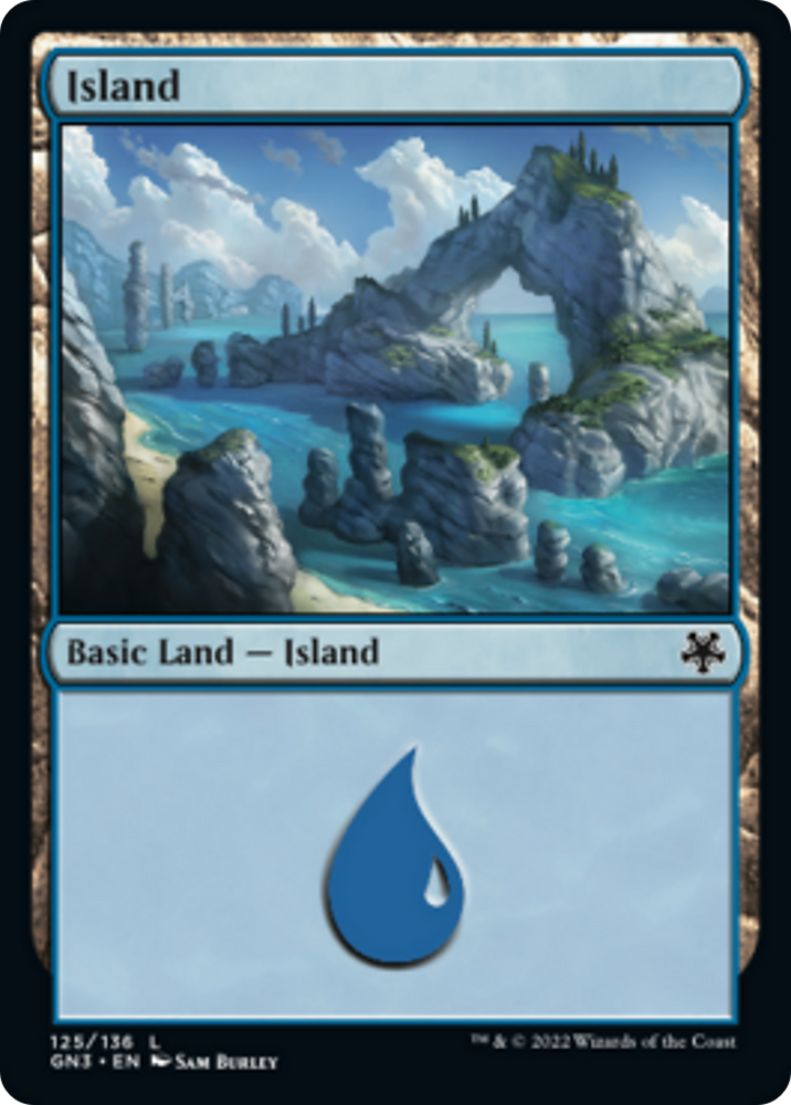 Island (125) [Game Night: Free-for-All] Magic: The Gathering