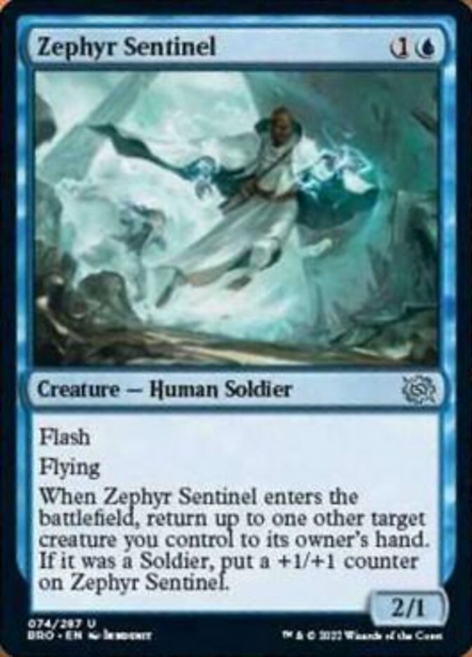 Zephyr Sentinel [The Brothers' War] Magic: The Gathering