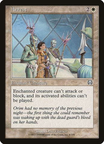 Arrest [Mercadian Masques] Magic: The Gathering