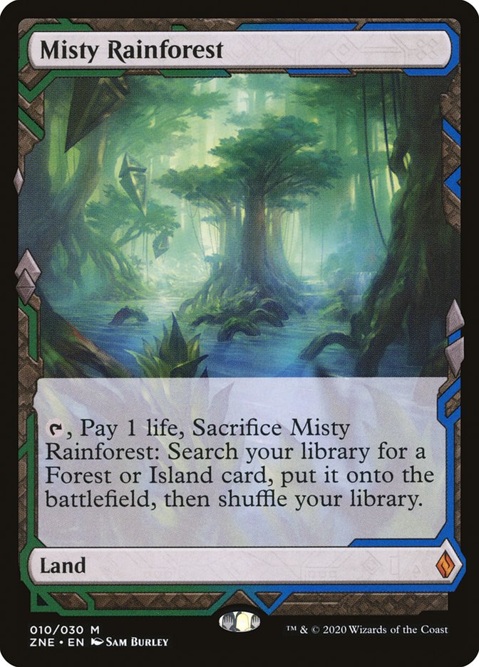 Misty Rainforest (Expeditions) [Zendikar Rising Expeditions] Magic: The Gathering