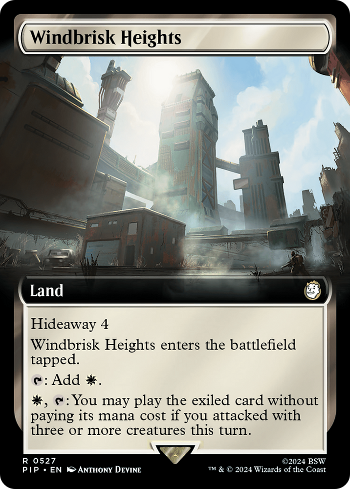 Windbrisk Heights (Extended Art) [Fallout] Magic: The Gathering