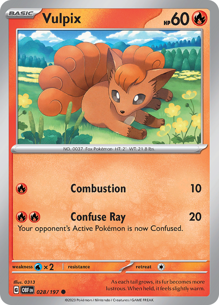 Vulpix (028/197) [Scarlet & Violet: Obsidian Flames] Pokémon