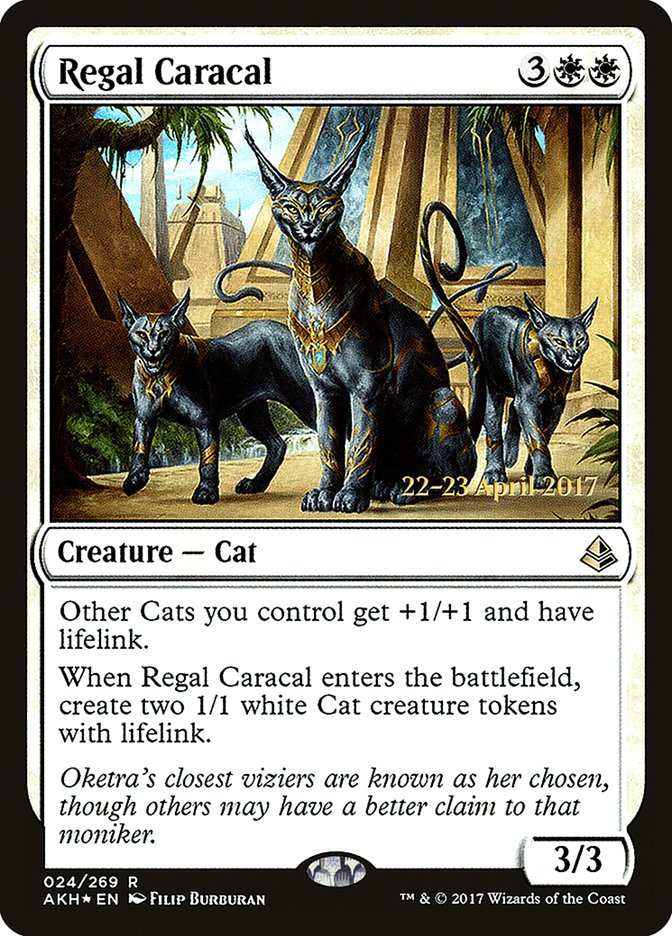 Regal Caracal [Amonkhet Prerelease Promos] Magic: The Gathering
