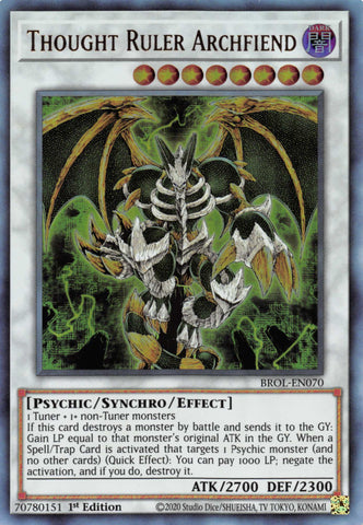 Thought Ruler Archfiend [BROL-EN070] Ultra Rare - Yugioh Cards For Your TCG Needs!