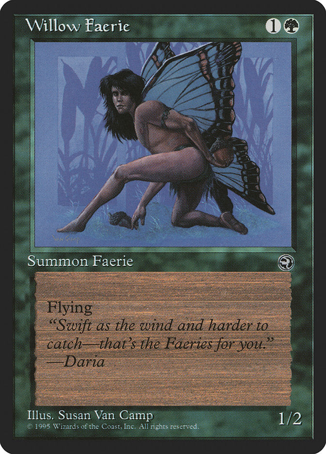 Willow Faerie (Daria Flavor Text) [Homelands] Magic: The Gathering