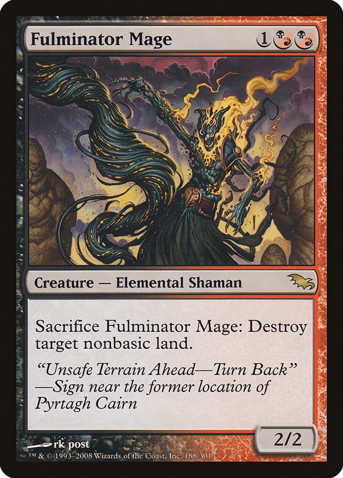 Fulminator Mage [Shadowmoor] Magic: The Gathering