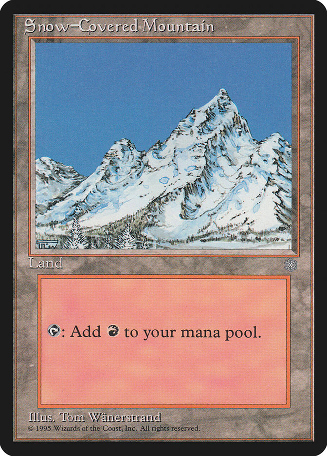 Snow-Covered Mountain [Ice Age] Magic: The Gathering