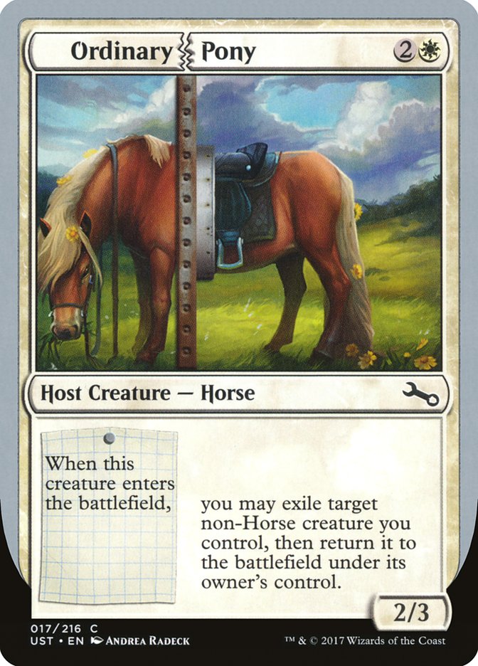 Ordinary Pony [Unstable] Magic: The Gathering