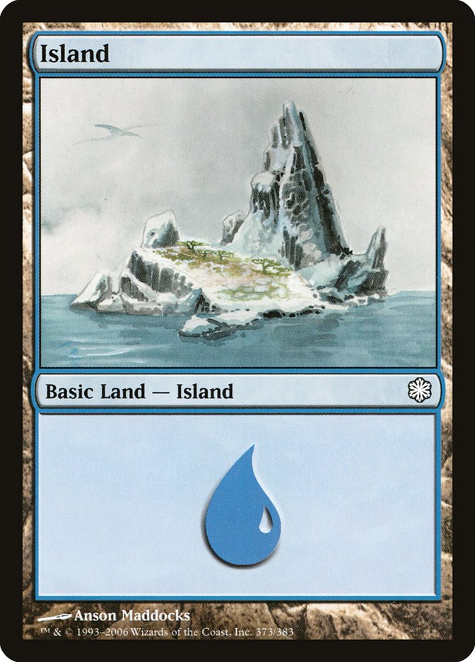 Island (373) [Coldsnap Theme Decks] Magic: The Gathering