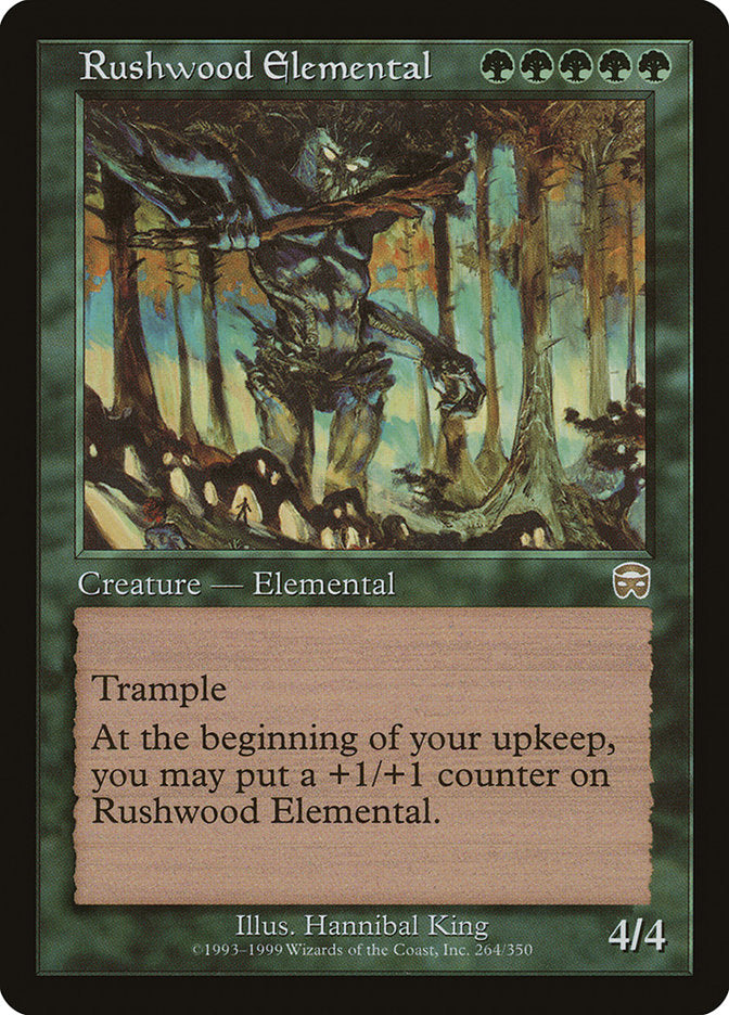 Rushwood Elemental [Mercadian Masques] Magic: The Gathering