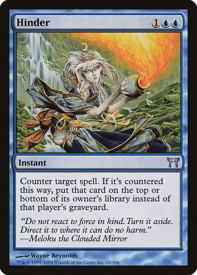 Hinder [Champions of Kamigawa] Magic: The Gathering