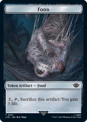 Food // Wraith Double-Sided Token [The Lord of the Rings: Tales of Middle-Earth Commander Tokens] Magic: The Gathering