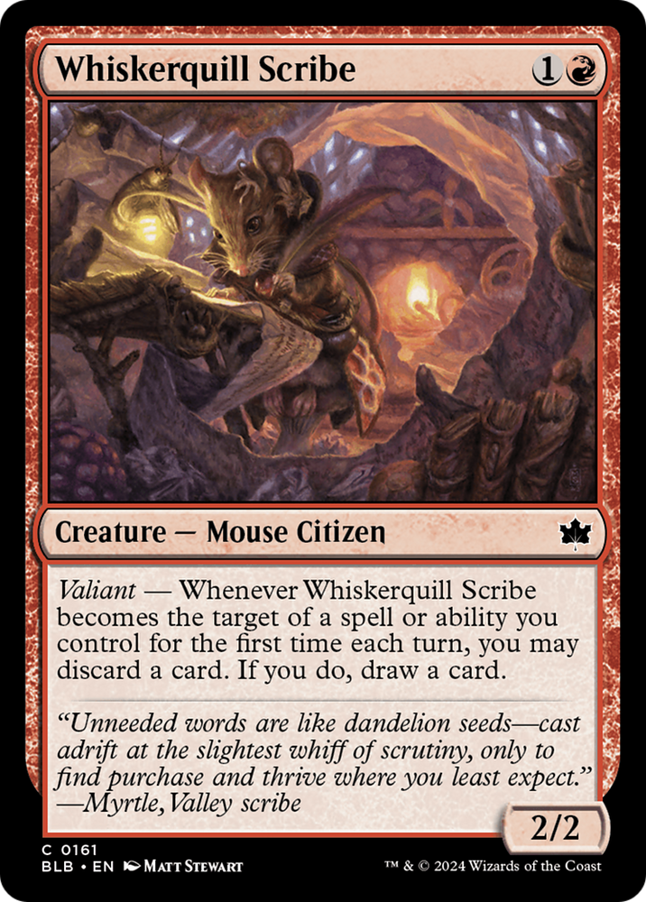 Whiskerquill Scribe [Bloomburrow] Magic: The Gathering
