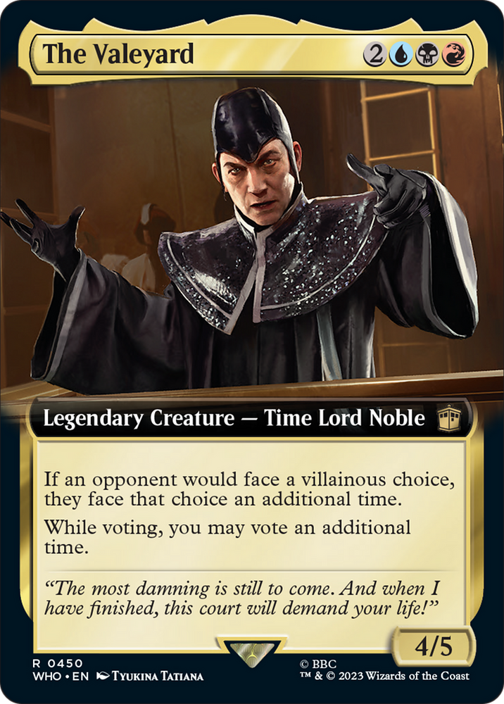 The Valeyard (Extended Art) [Doctor Who] Magic: The Gathering