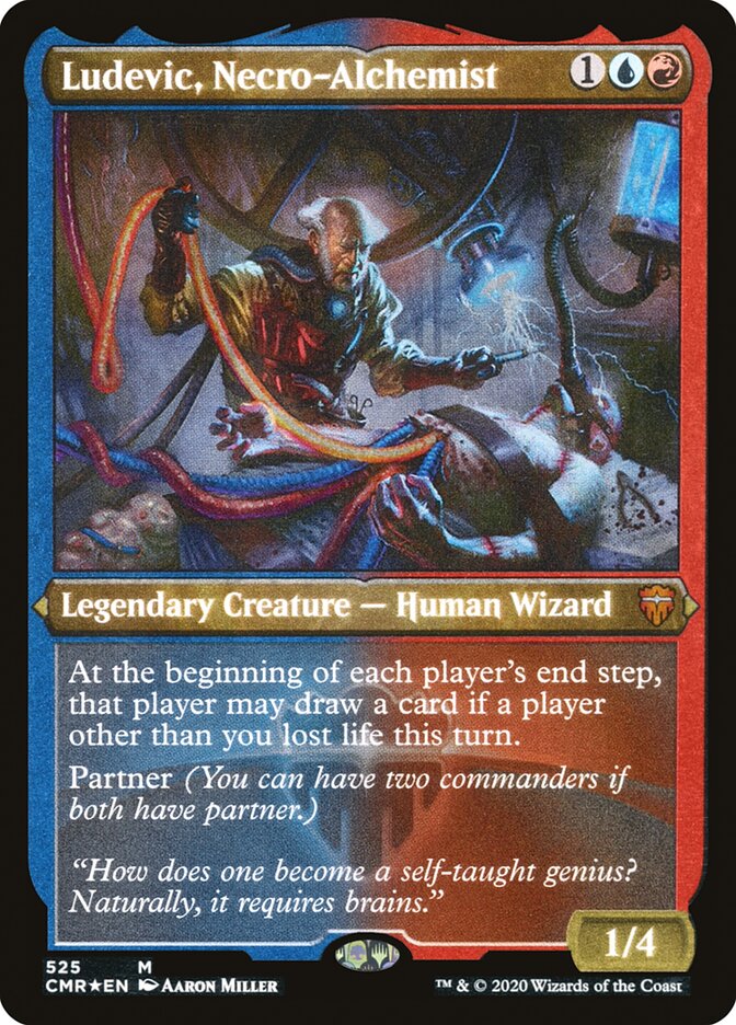 Ludevic, Necro-Alchemist (Etched) [Commander Legends] Magic: The Gathering