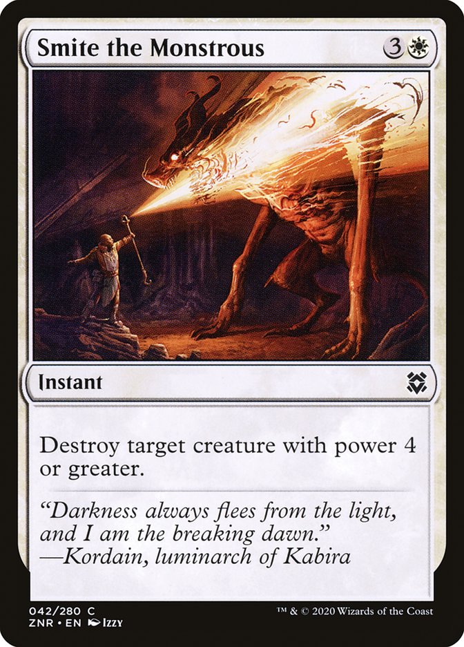 Smite the Monstrous [Zendikar Rising] Magic: The Gathering