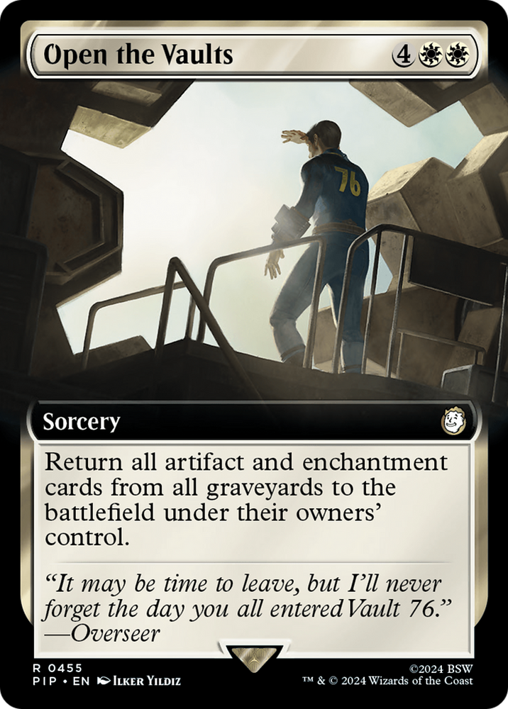 Open the Vaults (Extended Art) [Fallout] Magic: The Gathering