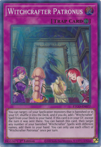 Witchcrafter Patronus [ETCO-EN077] Super Rare - Yugioh Cards For Your TCG Needs