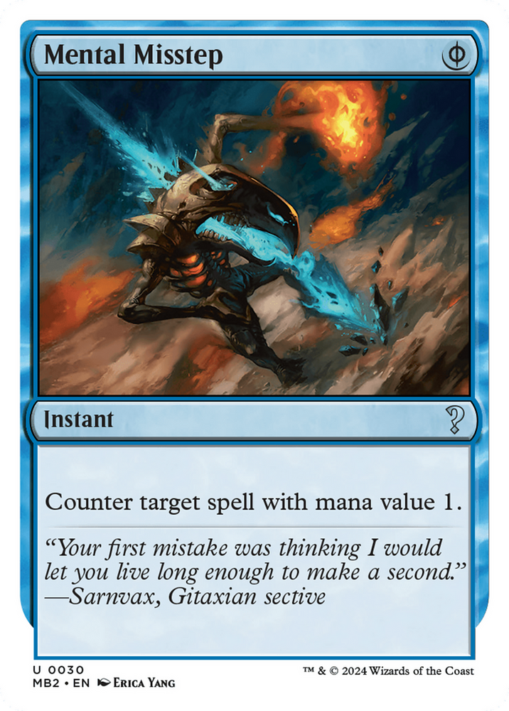 Mental Misstep (White Border) [Mystery Booster 2] Magic: The Gathering