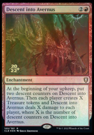 Descent into Avernus [Commander Legends: Battle for Baldur's Gate Prerelease Promos] Magic: The Gathering