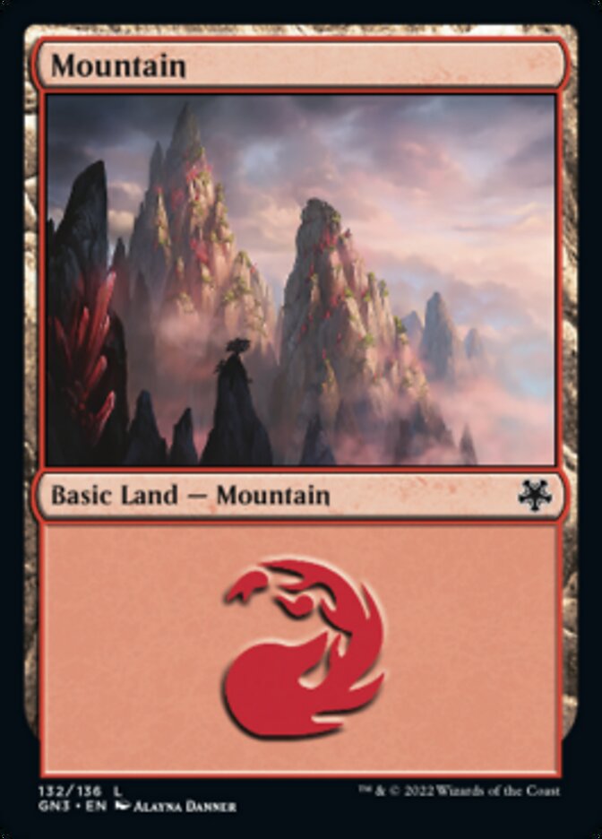 Mountain (132) [Game Night: Free-for-All] Magic: The Gathering