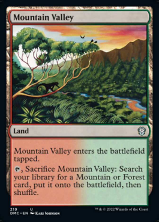 Mountain Valley [Dominaria United Commander] Magic: The Gathering