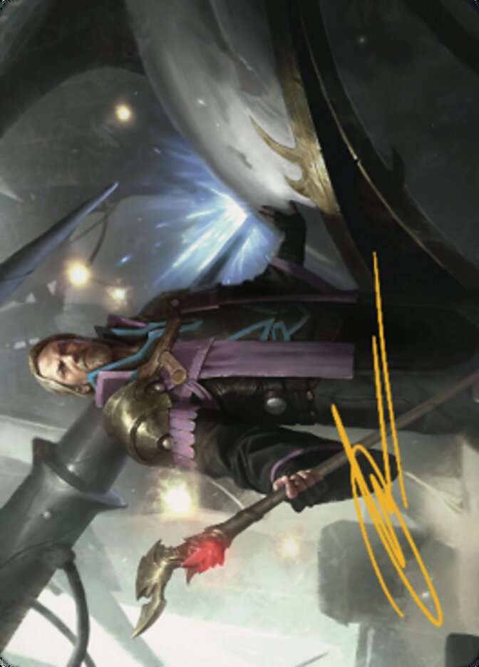 Urza, Prince of Kroog Art Card (Gold-Stamped Signature) [The Brothers' War Art Series] Magic: The Gathering